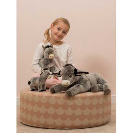 Peluche Âne couché 50 cm par Hermann Teddy