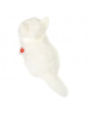 Peluche chat British Shorthair blanc Hermann Teddy