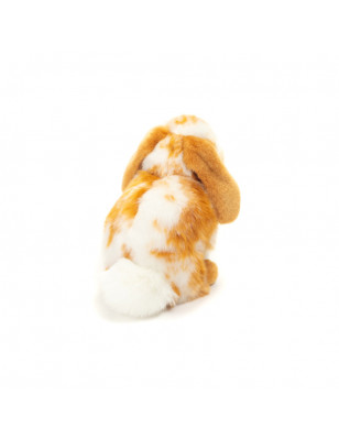 Peluche Lapin roux et blanc Hermann Teddy