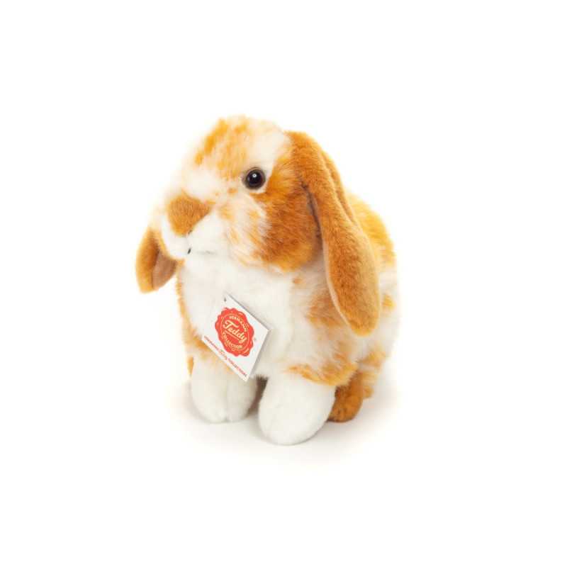 Hermann Teddy rot-weisses Kuscheltier Hase