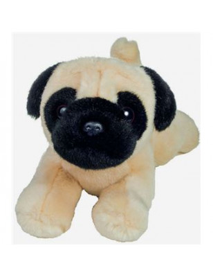 Peluche de perro Pug acostado de Hermann Teddy