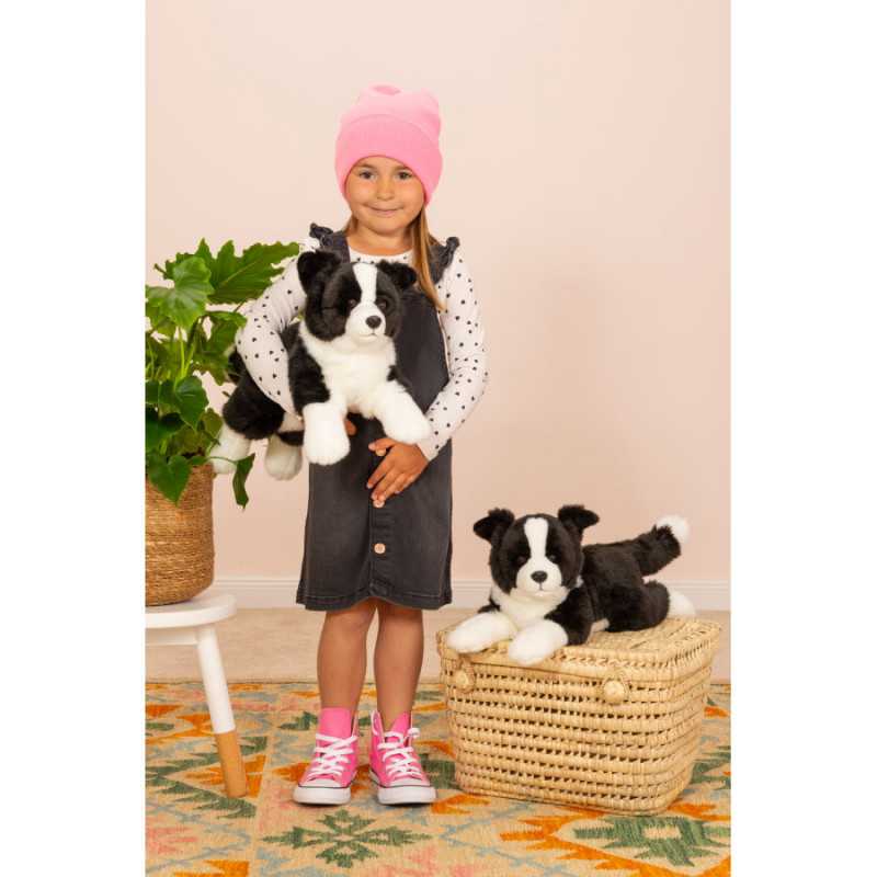 Border Collie Hund Kuscheltier 45 cm Hermann Teddy