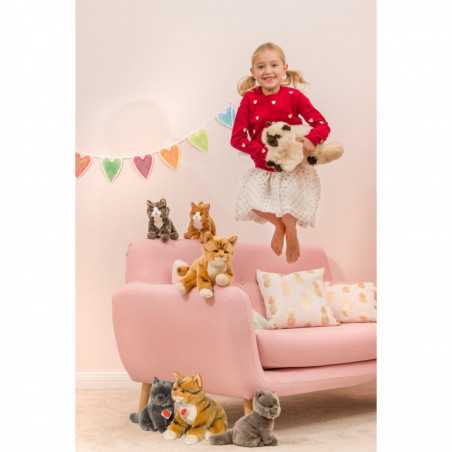 Hermann Teddy Standing Red Tabby Cat Soft Toy