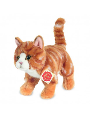 Peluche chat Tigré Roux debout Hermann Teddy