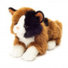 Hermann Teddy Lying Calico Cat Soft Toy