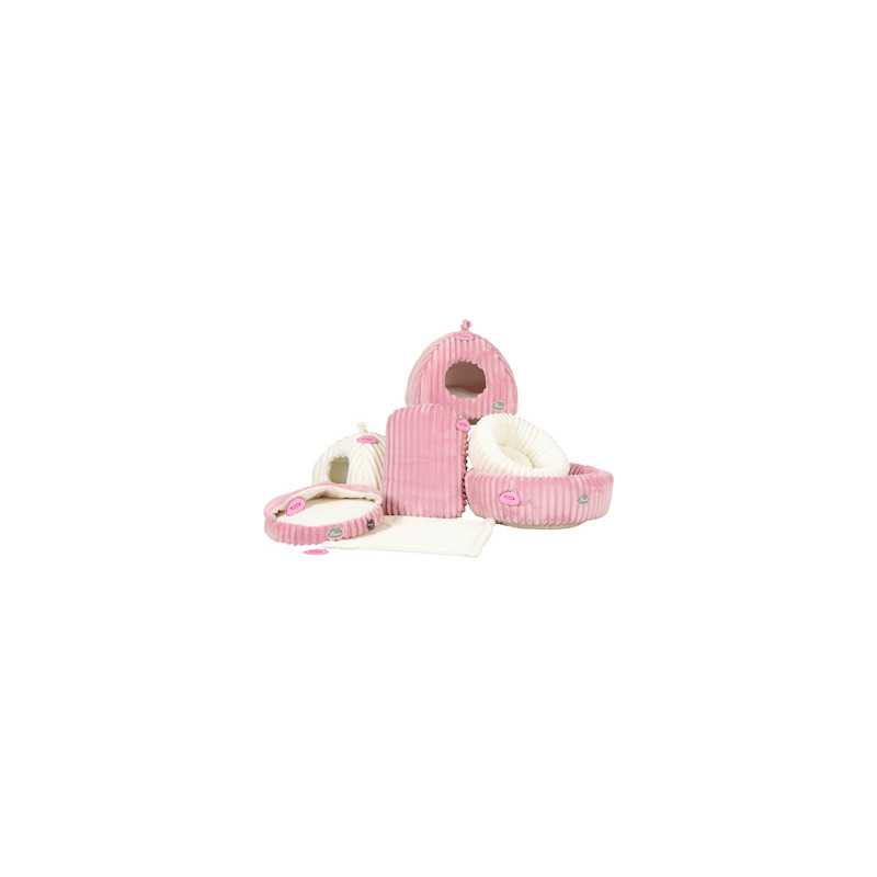 Igloo Naomi rose pour chat et petit chien Zolux