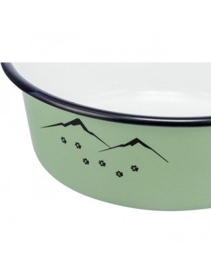 Bowl, enamel/stainless steel 0.3 L Trixie