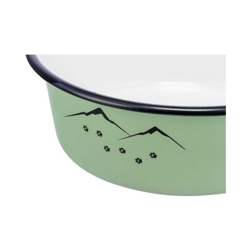 Cuenco, esmalte/acero inoxidable 0,3 L Trixie