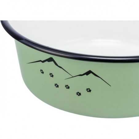 Cuenco, esmalte/acero inoxidable 0,3 L Trixie