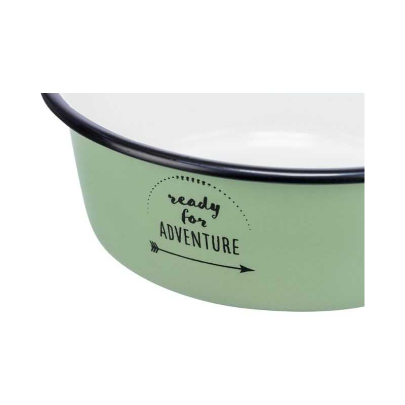 Cuenco, esmalte/acero inoxidable 0,3 L Trixie