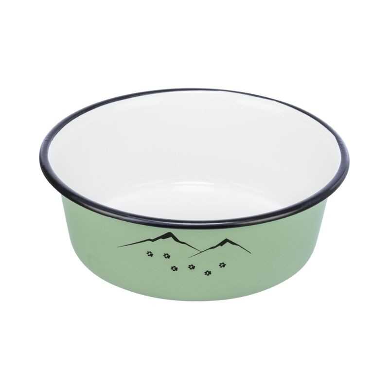 Bowl, enamel/stainless steel 0.3 L Trixie