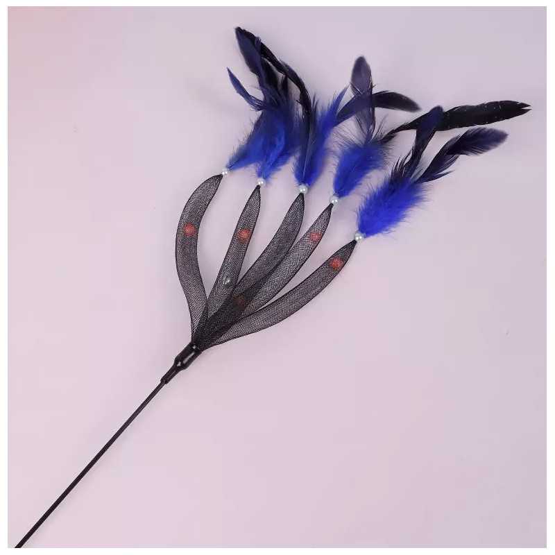 Fuchsia Cat Feather Toy