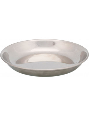Trixie flat stainless steel bowl