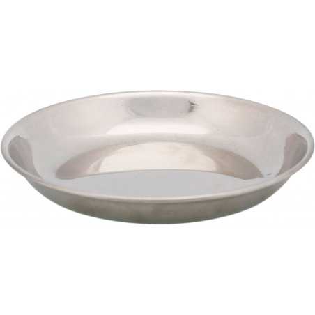 Trixie Edelstahl-Katzennapf, flach, 13 cm