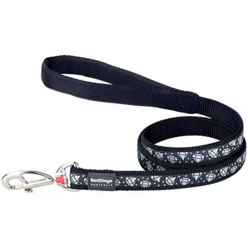 Leash Red Dingo Fantasy black diamond pattern, Red Dingo