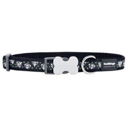 Collier chien Red Dingo noir motifs diamant, Red Dingo