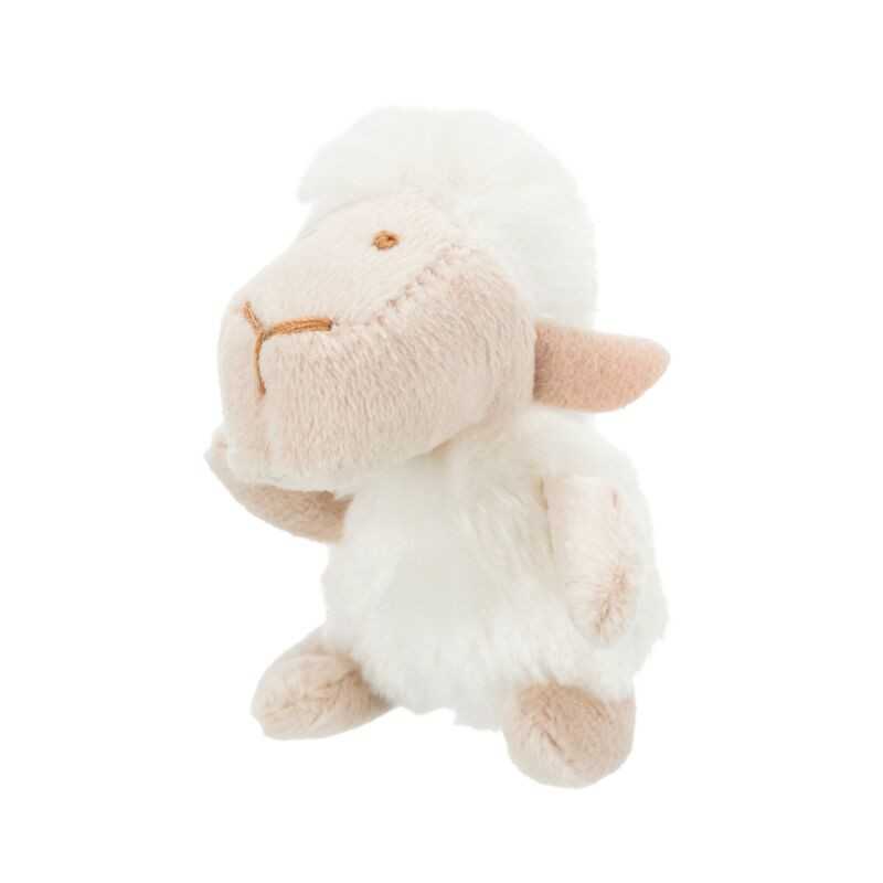 Gato de peluche con hierba gatera y oveja Trixie