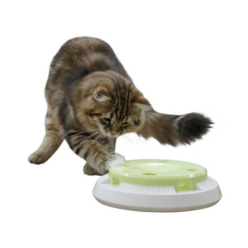 Interaktives Katzenspielzeug mit Pompon Interaktives Katzenspielzeug mit Pompon