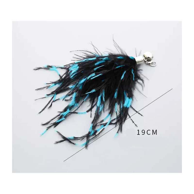 Blaue und schwarze Ersatzfeder