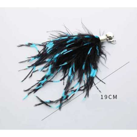 Blaue und schwarze Ersatzfeder