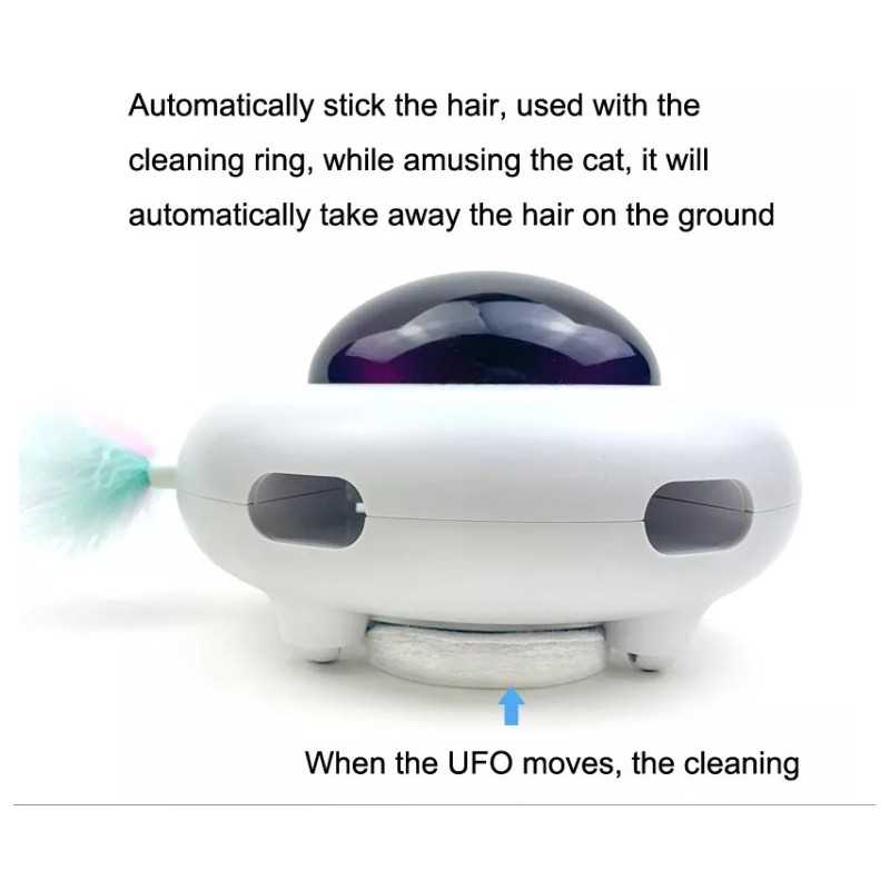 Soucoupe volante interactive pour chat