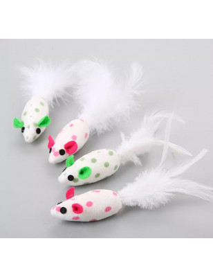 Souris à pois et plume