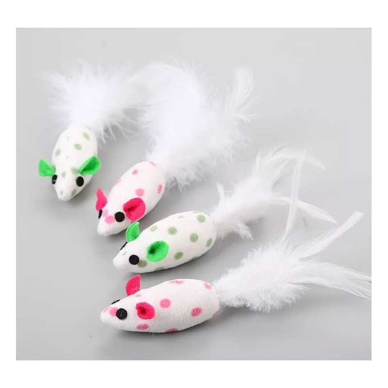 Souris à pois et plume