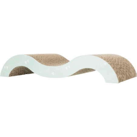 Trixie Cardboard Wave Cat Scratcher in Mauve and Mint