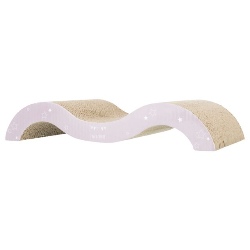 Trixie Cardboard Wave Cat Scratcher in Mauve and Mint