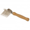 IdealDog detangling comb wooden handle
