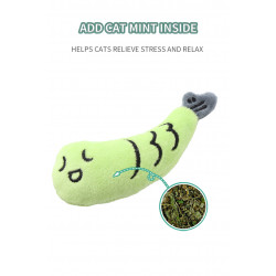 Juguete de pez con hierba gatera