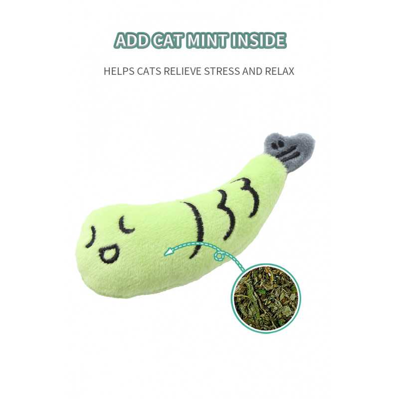 Juguete de pez con hierba gatera