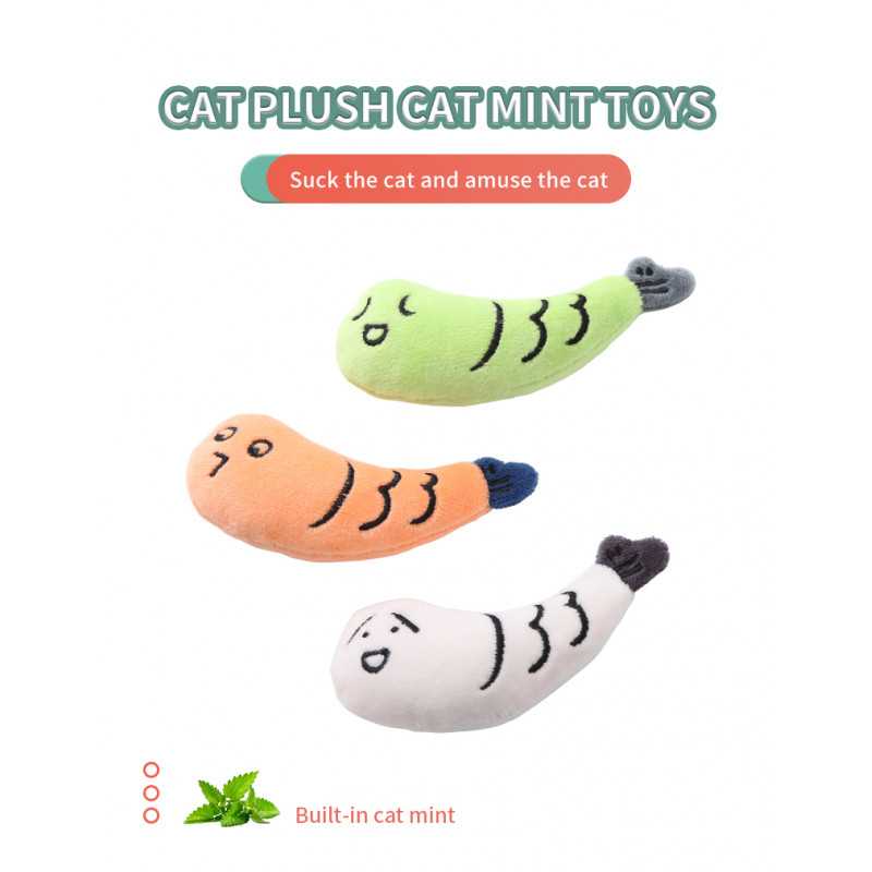 Juguete de pez con hierba gatera