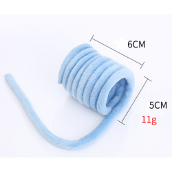 Velvet spring toy for cats