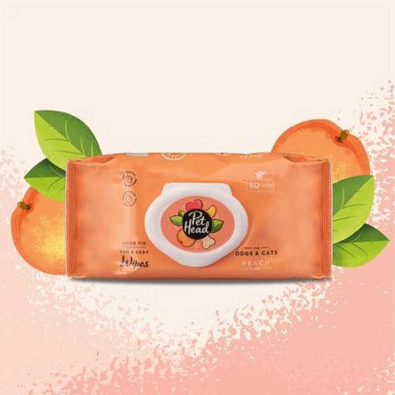 Pet Head, Lingettes pêche Pet Head : 80 lingettes