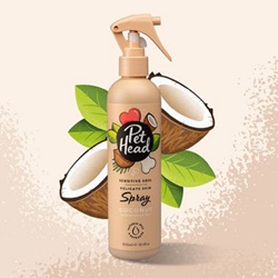 Pet Head, Spray senza risciacquo per la pelle sensibile di Pet Head: 300 ml