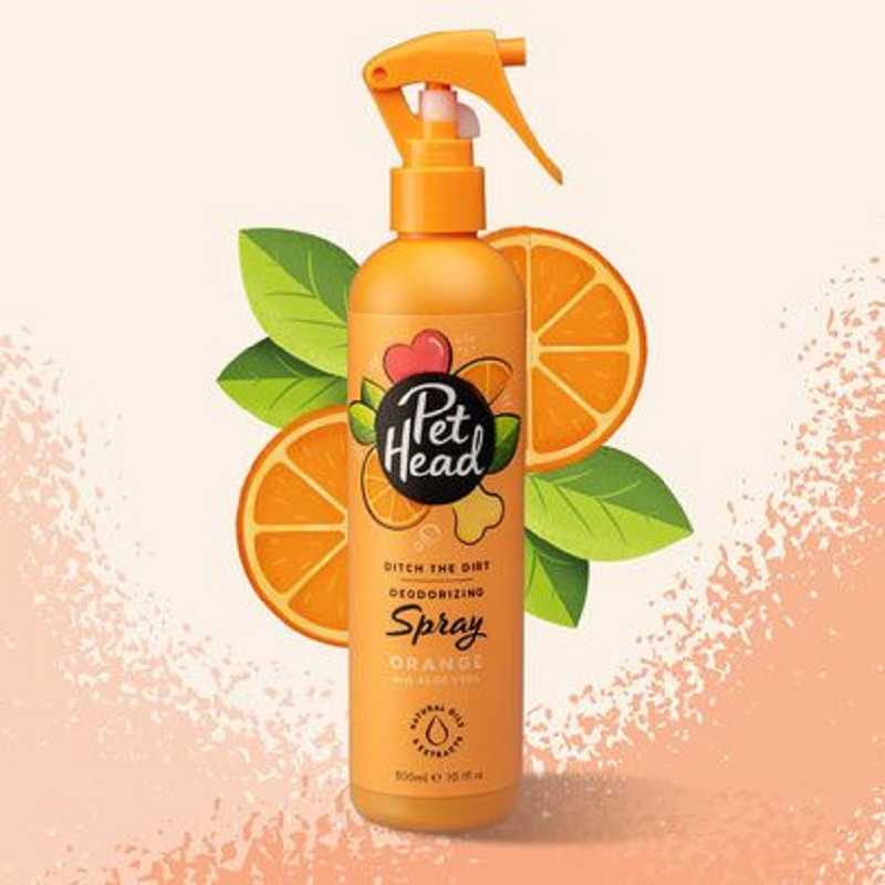 Pet Head, Spray sans rinçage désodorisant Pet Head : 300ml