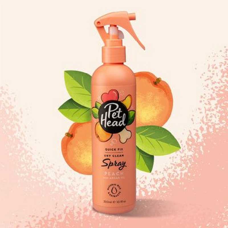 Pet Head, Spray sans rinçage pêche Pet Head : 300 ml