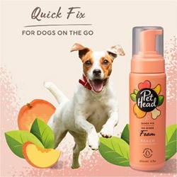 Petsafe, Pet Head peach-scented mousse: 200 ml