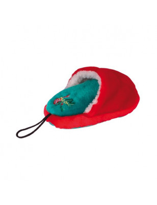 Peluche chausson sonore rouge