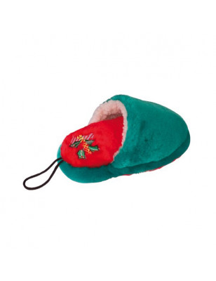 Peluche chausson sonore verte