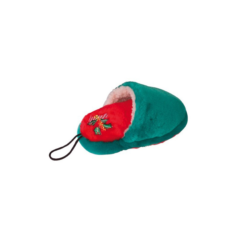 Peluche chausson sonore verte