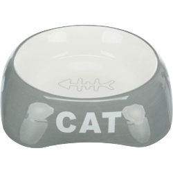 Gamelle ronde en céramique Trixie 0,2 l diamètre 13 cm pour chat et petit chien
