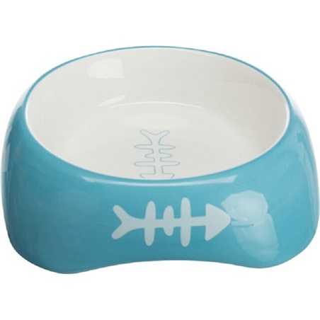 Gamelle en céramique Trixie , écuelle lourde, stable et hygiénique pour l'alimentation du chat, du chiot et petit chien