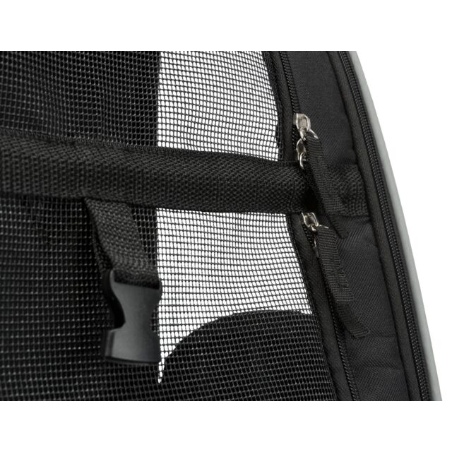 Transportín Trixie negro y gris con ruedas y mochila para perros pequeños