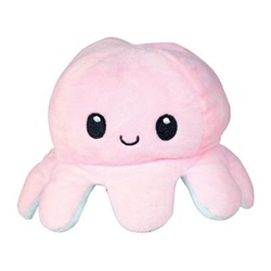 Doogy, Peluche polipo reversibile: 19 cm