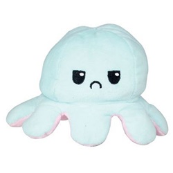 Doogy, Peluche pieuvre reversible : 19 cm