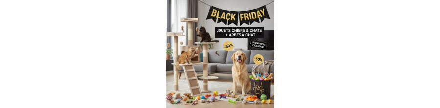 Black Friday 2025 : Jouets Chiens & Chats et Arbres à Chats -70% - PET BEAUTY STORE