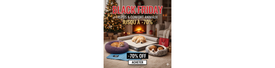 Black Friday : Paniers, Coussins, Tapis pour Chien et Chat -70% - PET BEAUTY STORE