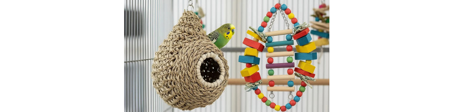 Juguetes para pájaros